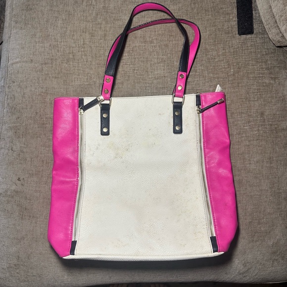 Coach Stylish Pink and White Tote Bag - Picture 1 of 3